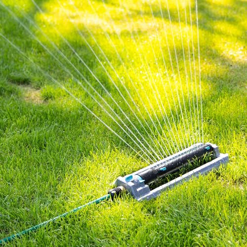 QUOBAS Heavy Duty Oscillating Sprinkler for Yard, Water Sprinkler for Lawn by QUOBAS - Used condition - Image 2