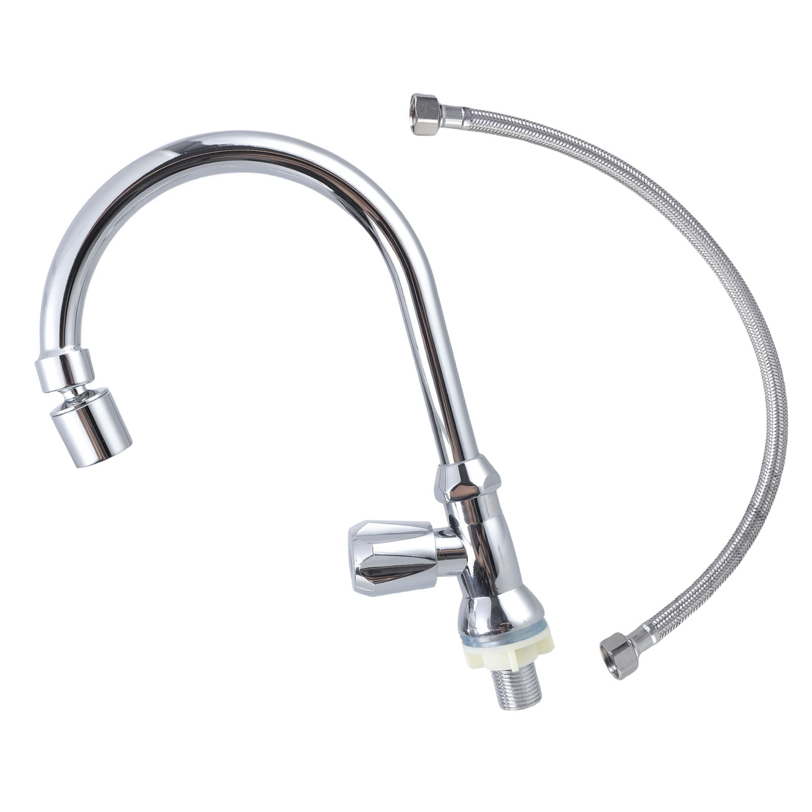 Bathroom Sink Faucet Lavatory Faucet 180Degree Rotating Spout for Easy Cleaning & Modern Minimalists Designs