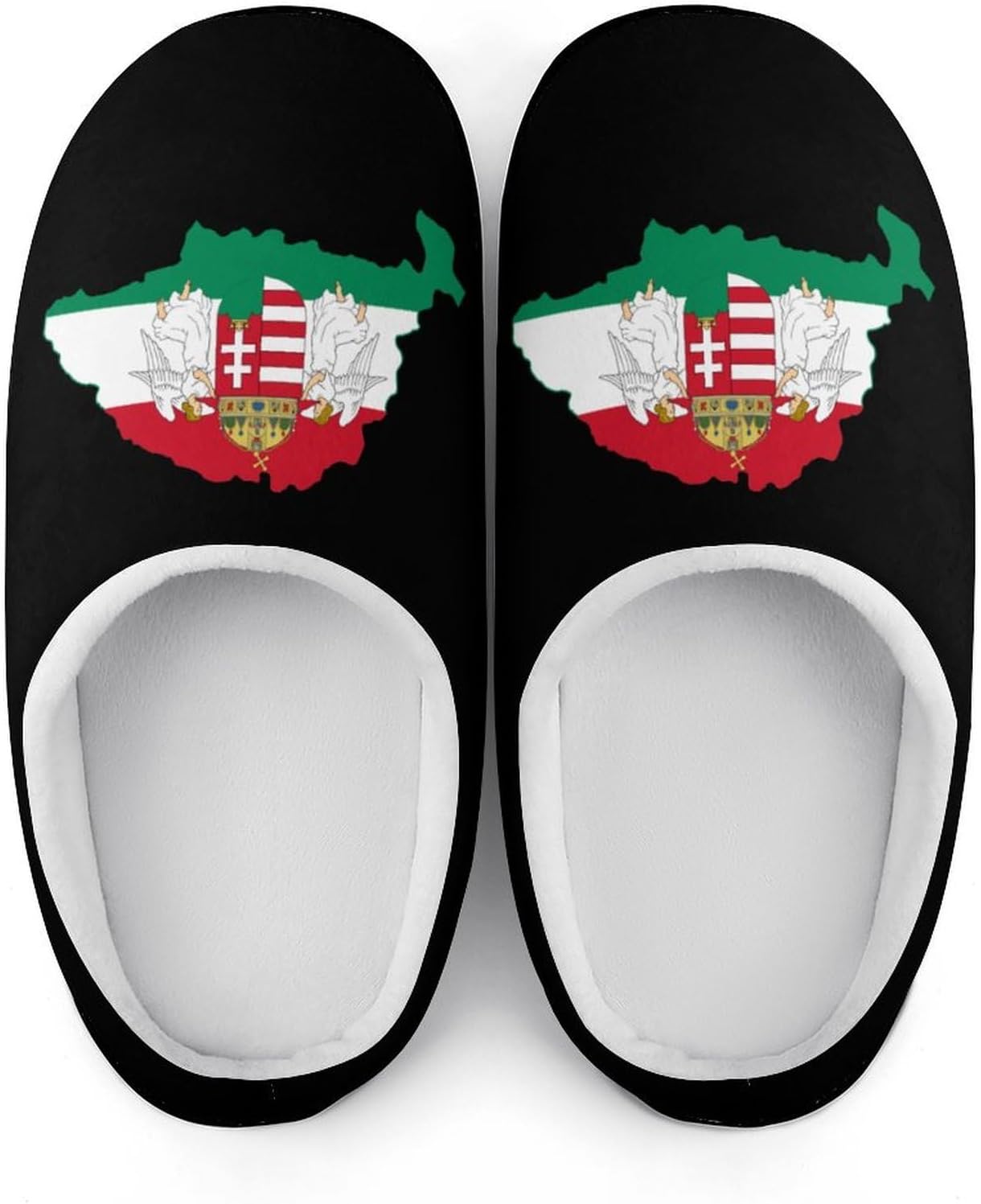 Hungary Hungarian Flag Map Women's House Slippers Memory Foam Warm Shoes Spa Rubber Sole Indoor Outdoor