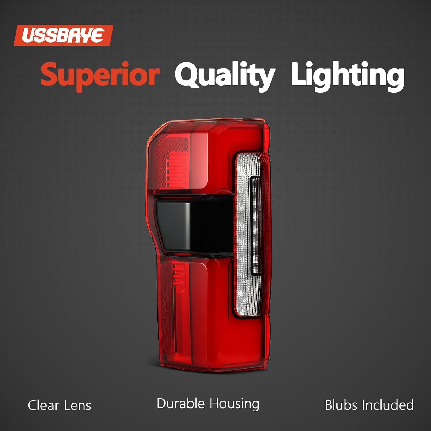 LED Tail Lights Compatible with 2023 2024 2025 2026 Ford F250/F350/F450 Super Duty Platinum/Limited Taillights Rear Tail Light Assembly PC3Z13405C (LED with Blind Spot Left Driver Side)