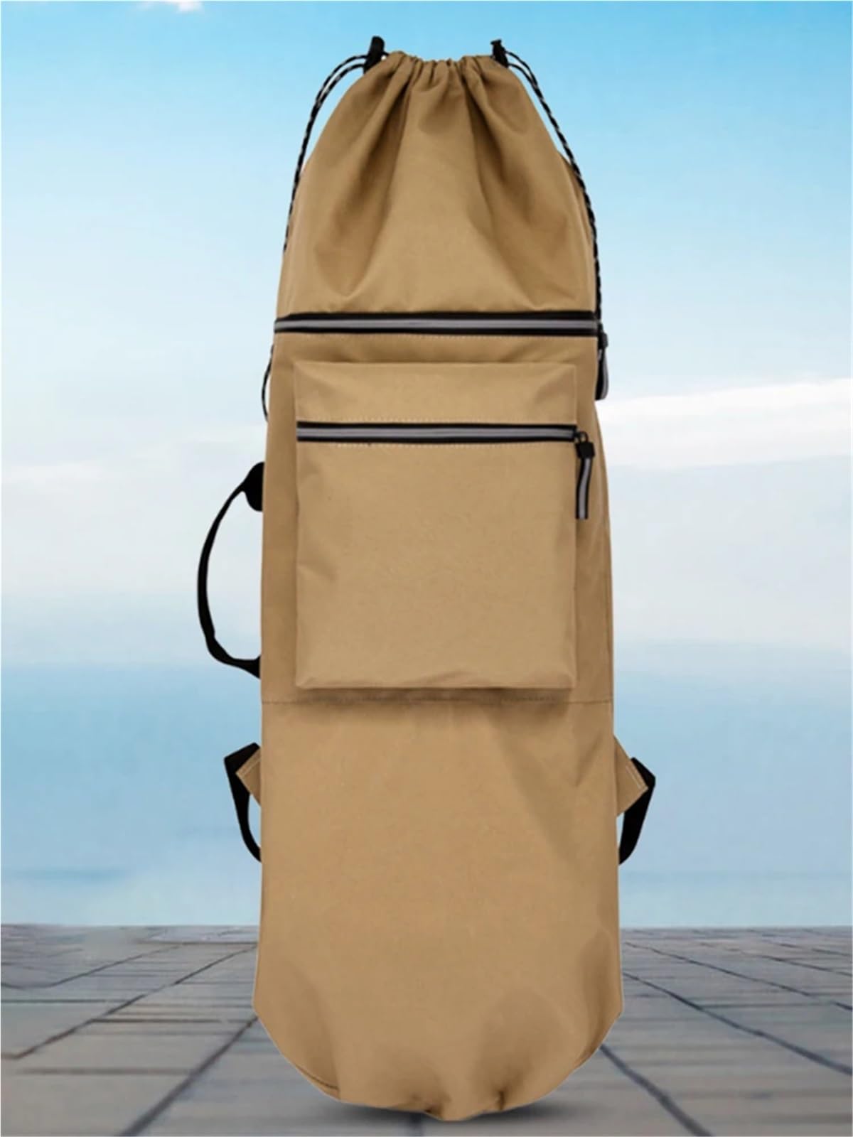 Borsa da Skateboard Zaino porta skateboard, borsa attrezzatura subacquea, multifunzione, chiusura con coulisse for uomo e donna
