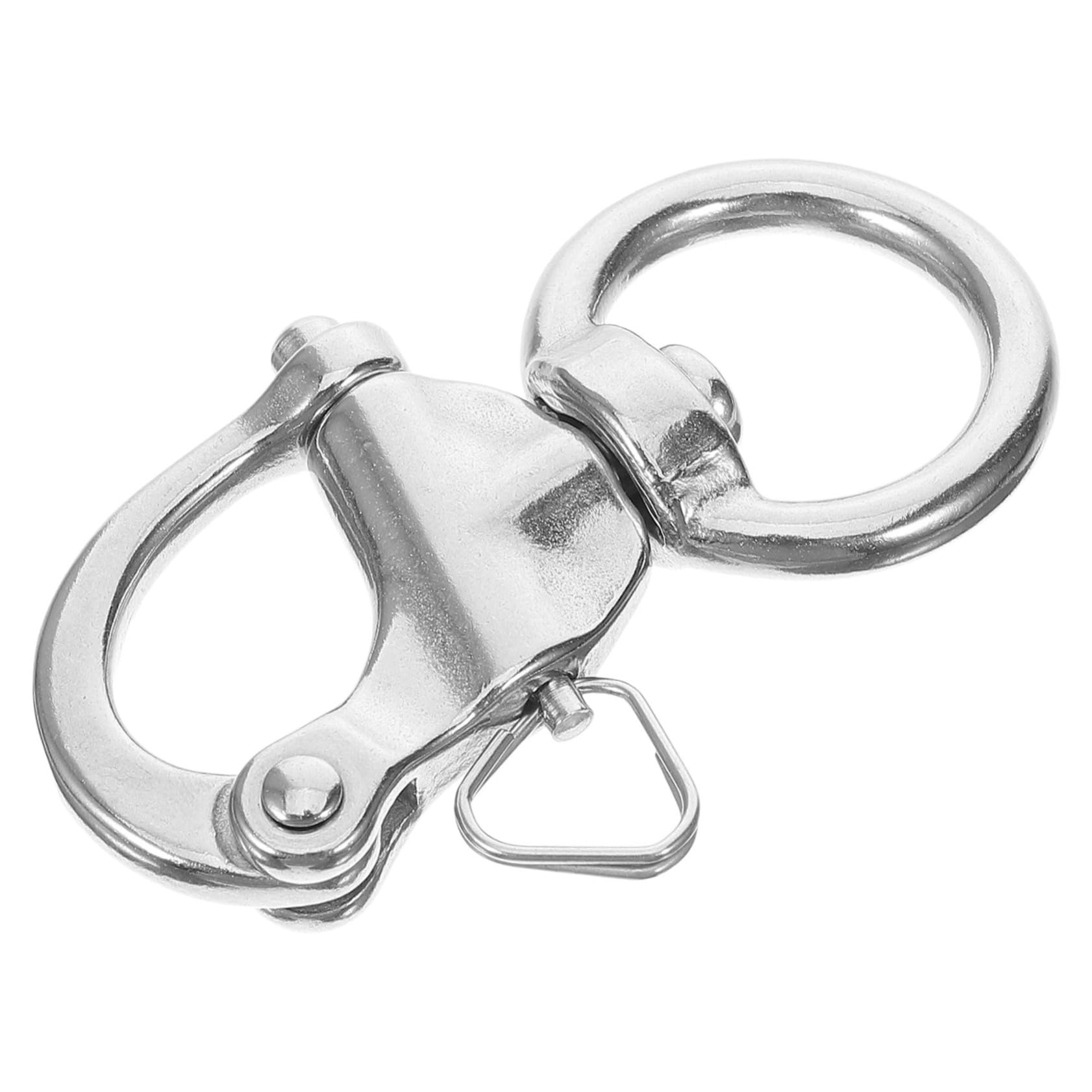NULYLU Outdoor Rope Buckle Marine Rotating Snap Shackle Quick Release Clip Bumper Shackle Fixed