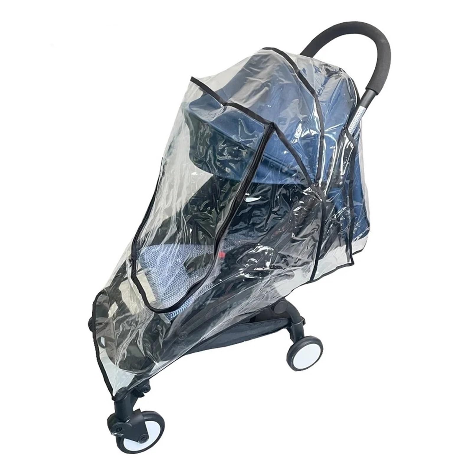 Regenschutz Kinderwagen Universal Kinderwagen Eva Regenmantel Regen Abdeckung Wetter Schutz for 98% Kinderwagen Waterprood Zipprer Windows