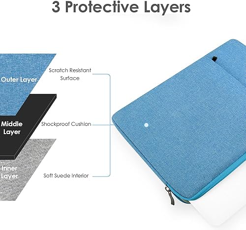 Miniatura 3 de ProElife Funda para laptop de 15 pulgadas para MacBook Air 2023 de 15 pulgadas con chip Apple M2 A2941, accesorio de viaje, transporte simple,