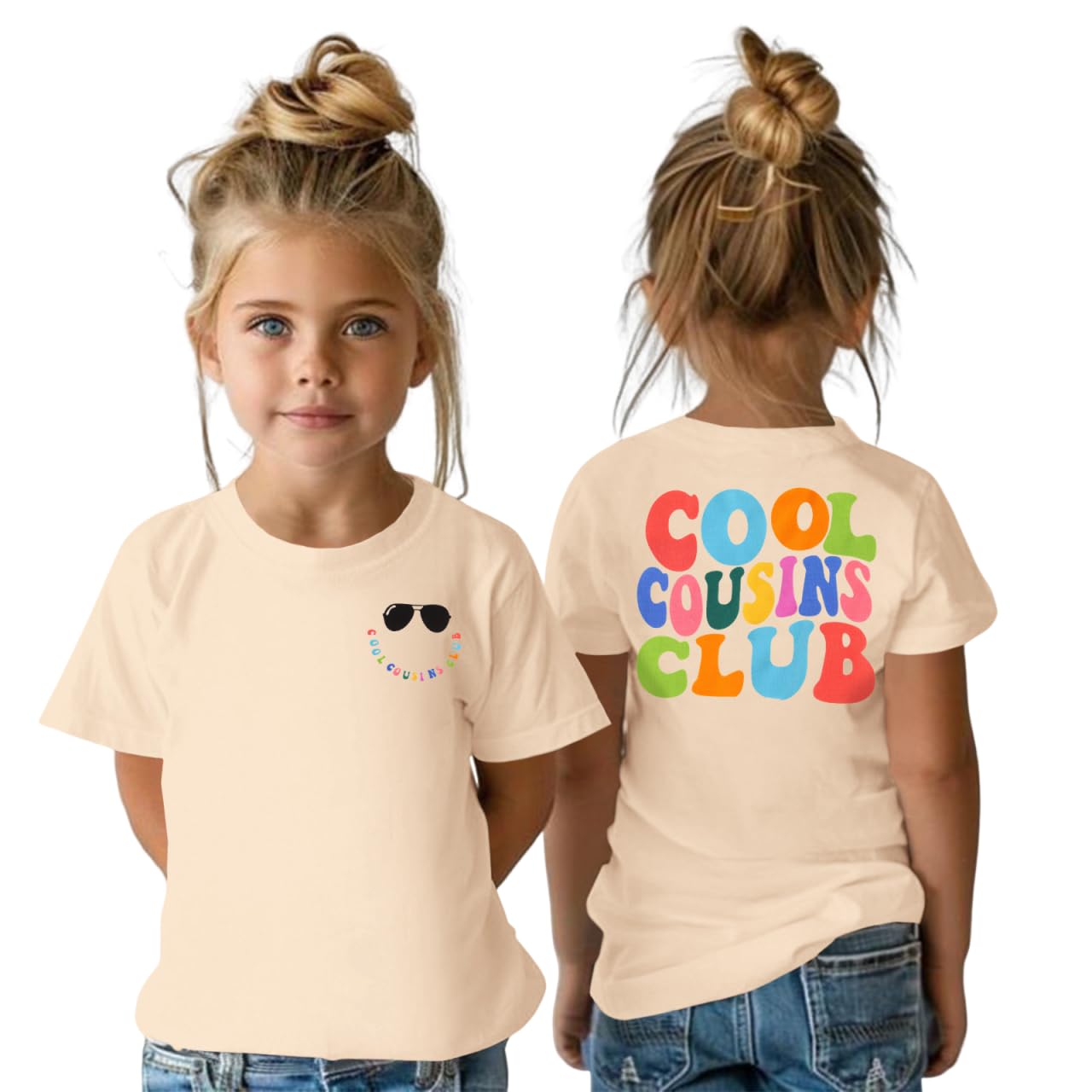 CM C&M WODRO Cousin Shirt Toddler Baby Boy Girl Cool Cousins Club T-Shirt Kid Promoted to Big Cousin Announcement Tees Top