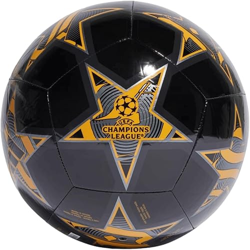 adidas UCL Real Madrid Club - Balón de fútbol negroamarillo precariadocarbono 5