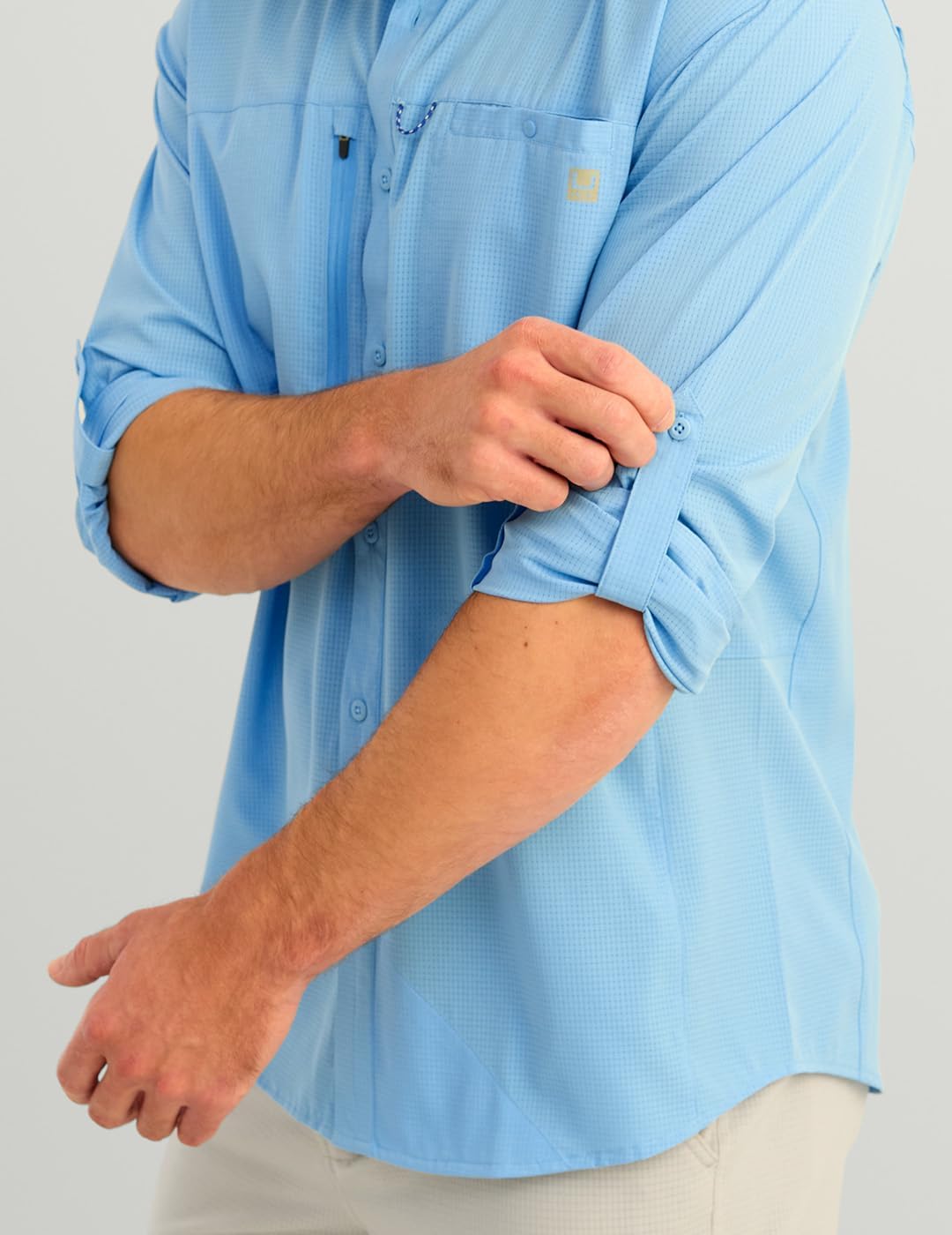 HUK Mens A1a Woven, Performance Long Sleeve Button Down for Men - Image 5