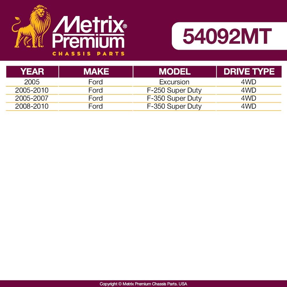 Metrix Premium Chassis Parts - Pitman Arm Fits 2005 Ford Excursion 4WD, 2005-2010 Ford F-250 Super Duty 4WD, 2005-2010 F-350 Super Duty 4WD, Replacement K440027, Made in Europe