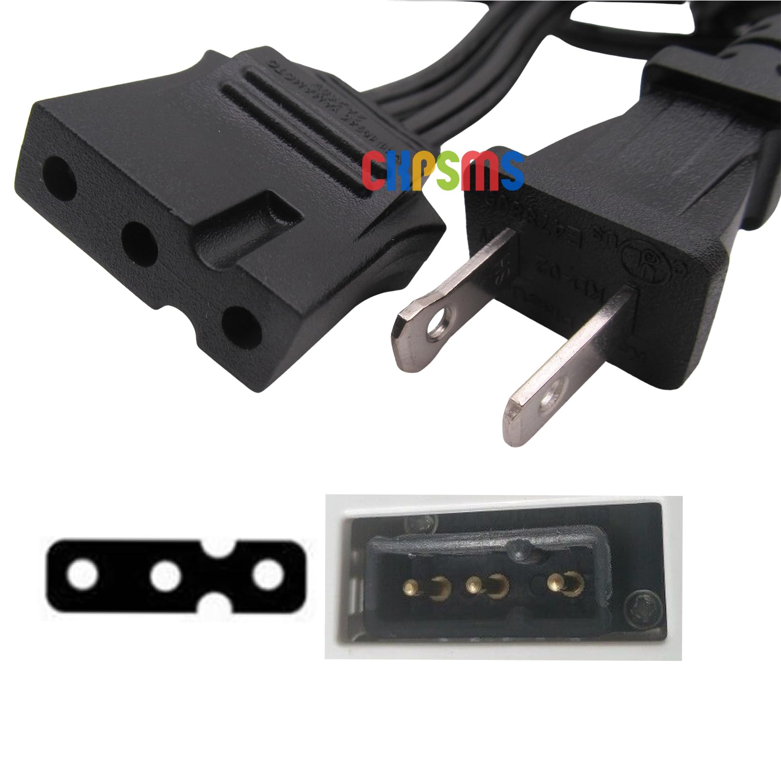 CKPSMS Marca - 1PIEZA#250834002 PEDAL DE CONTROL DE PIE DE 110V Compatible con/Reemplazo para marca SINGER 14U32,14U34,14U44,14U52,14U52A,14U454,14U64 marca JUKI Serger MO-103/104/134/623/644D
