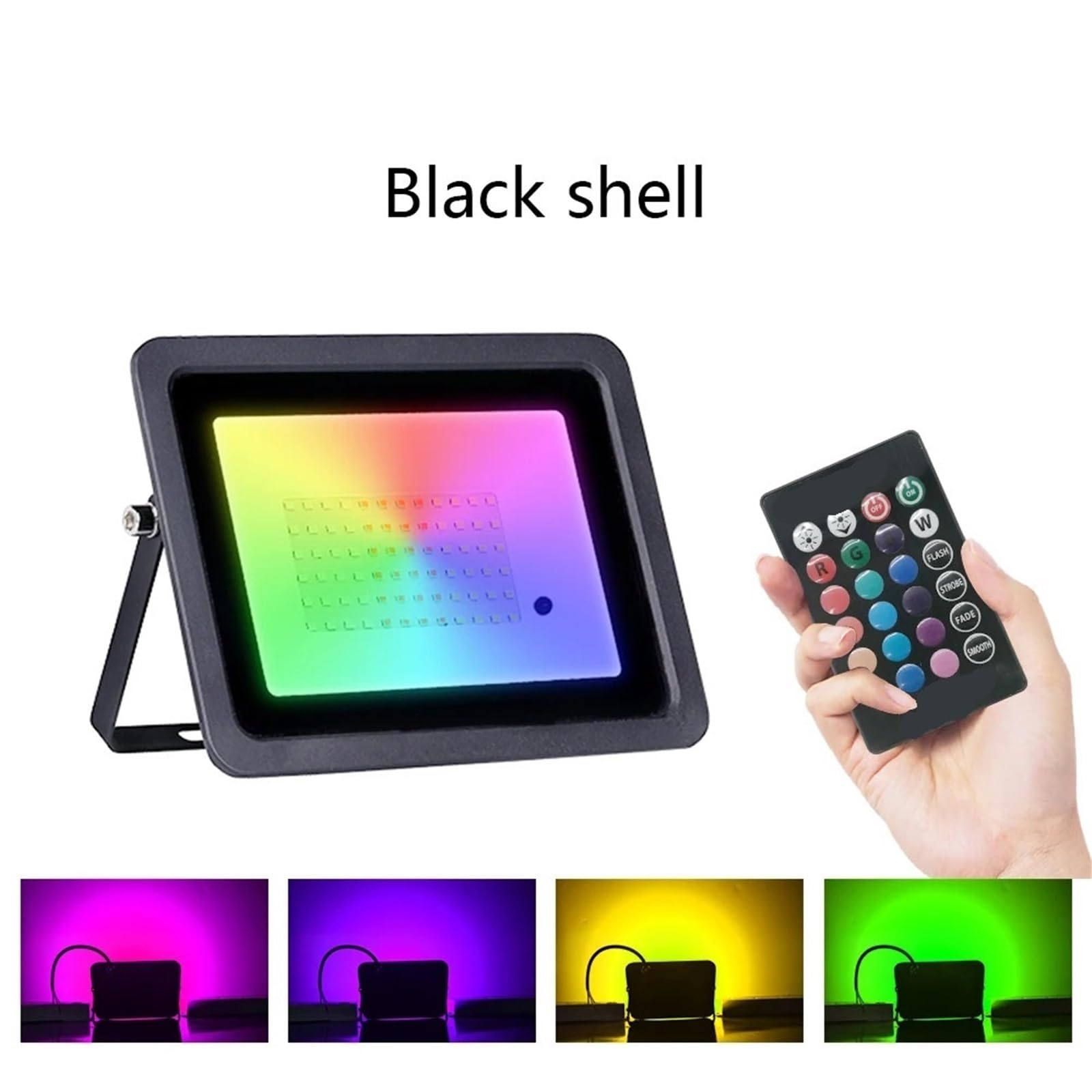 Proiettore per esterni, Proiettore RGB Da 100 W, 50, 30 E 20, Riflettore IP68, LED Impermeabile, Illuminaze Giardino For Esterni(100 W)