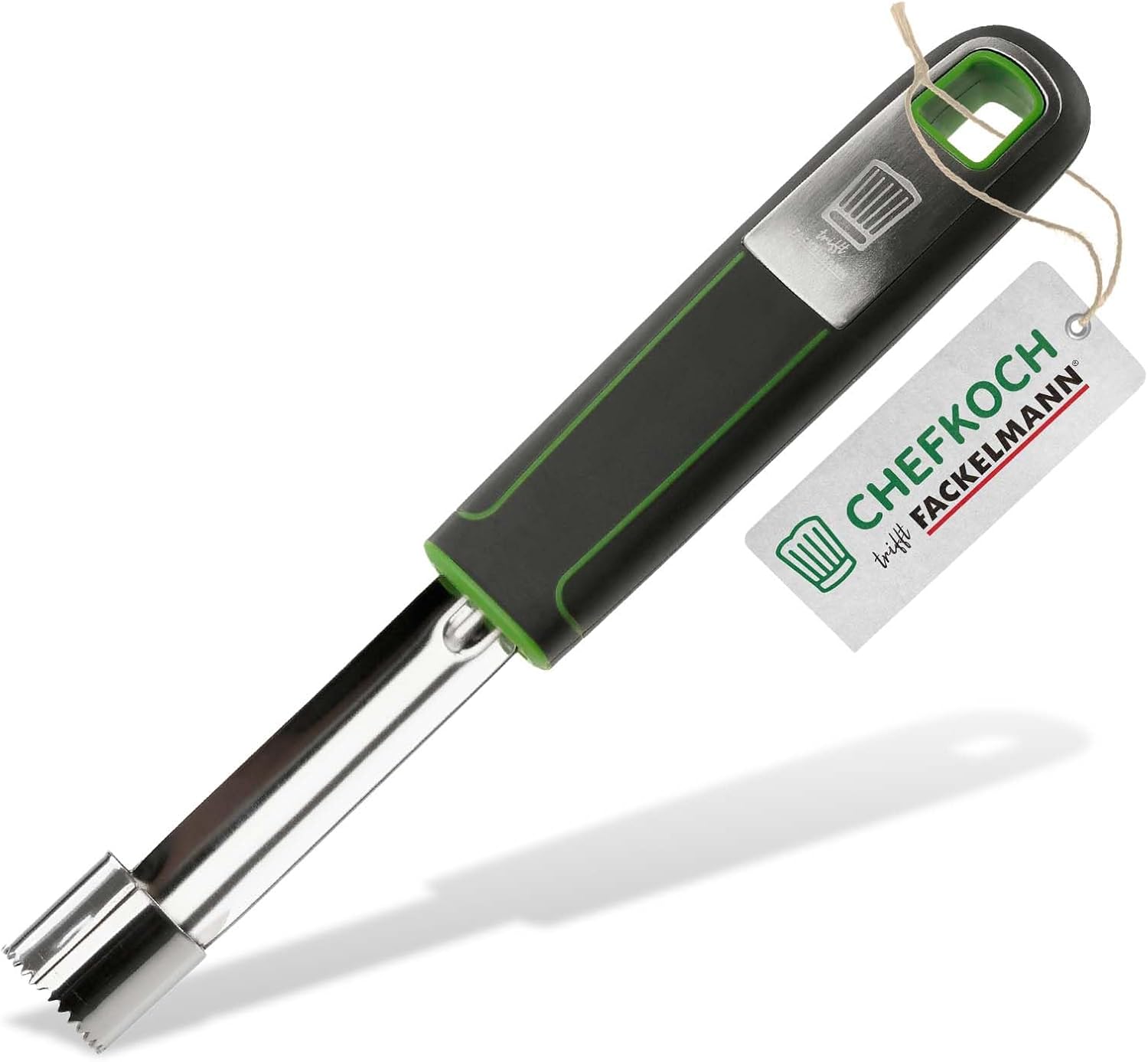 CHEFKOCH Premium Apple Corer - Effortless Removal of Cores - Stainless Steel - Ergonomic Handle for Effortless Coring of Your Apples