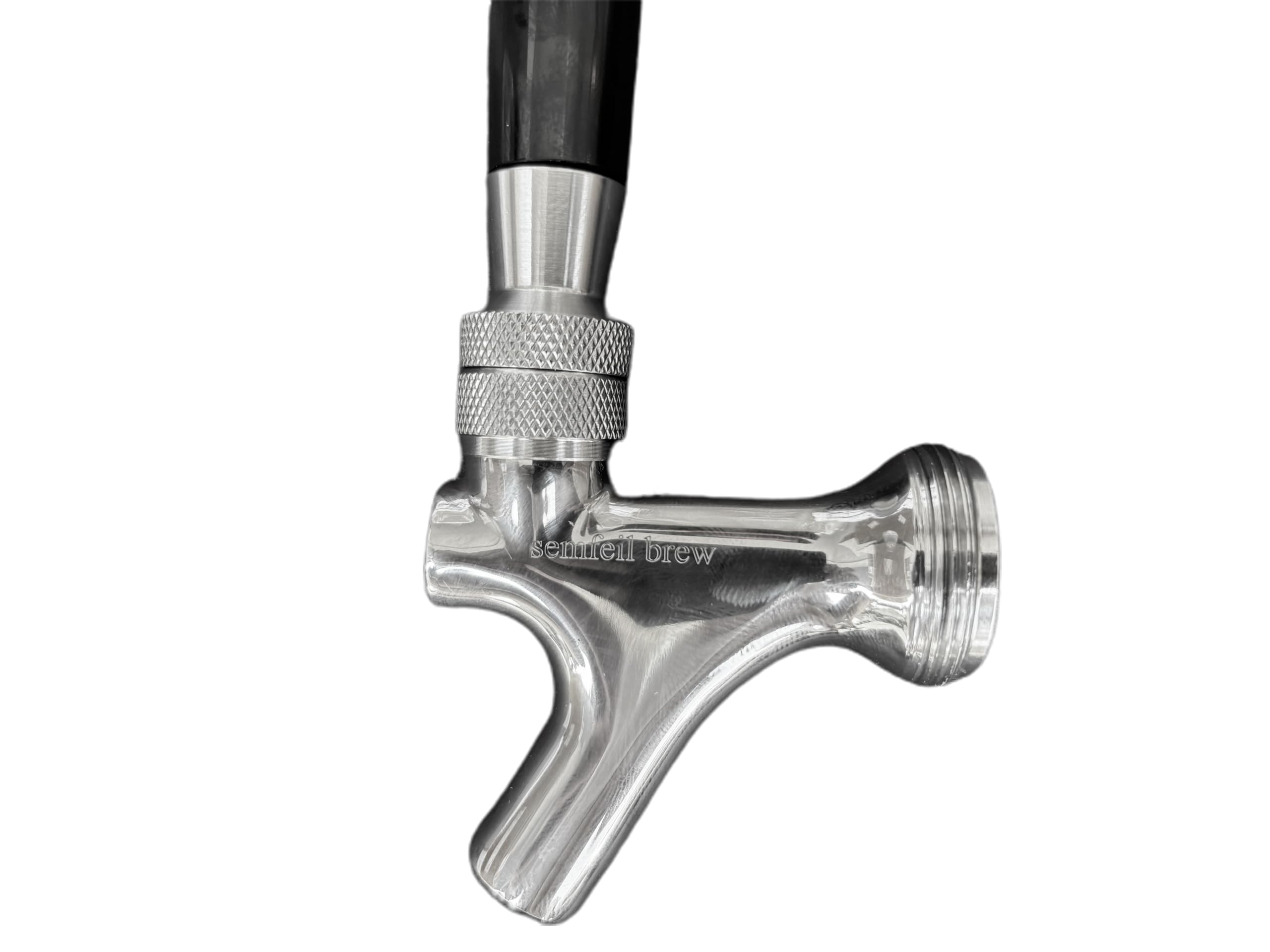 All 304 Stainless Steel Beer Faucet, Draft Beer Tap Kegerator Faucet Beer Keg Tap, Beer Keg Kegerator Nozzl Beer Tap with Well-Pouring, Fits for American Beer Shanks and Kegerator Beer Towers