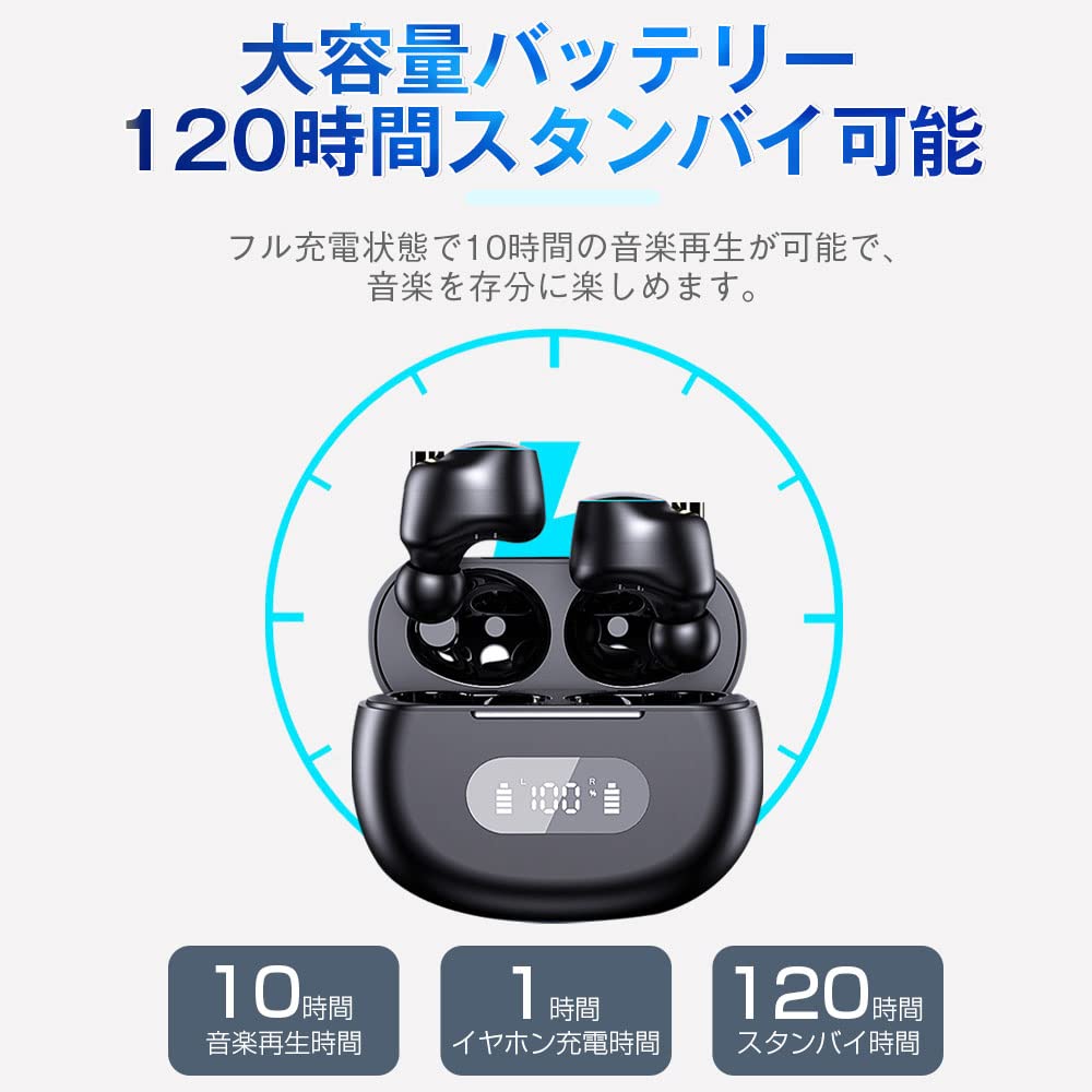 Amazon.co.jp: Bluetooth 5.3 イヤホン 完全ワイヤレスイヤホン