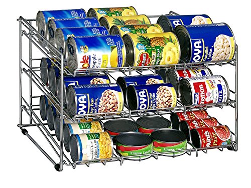 Organize It All Chrome Canned Food Storage Rack by Zemic - Used condition - CA$27.23