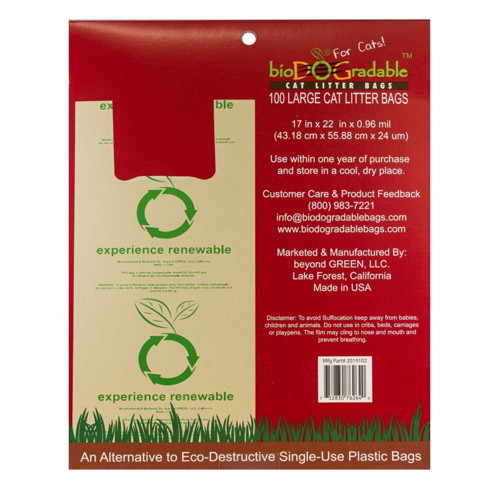 biodegradable cat litter waste bags