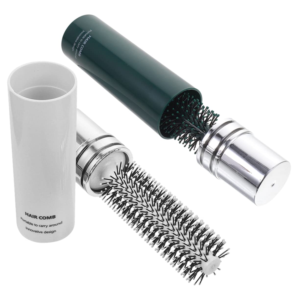 minkissy 4piezas Cepillo De Viaje Para Secado y Moldeado De Cabello Rizado Cepillo Desenredante Portátil Para Hogar y Salón Adecuado Para Tipo De Cabello