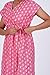 MENMAII Wrap Dress [Size - L- 4XL ] - Full Open Multipurpose Night Gown -a Kind of Adaptive Clothing with Pocket for Women [DarkPink Kantha Prints-XL/Knee Length ]