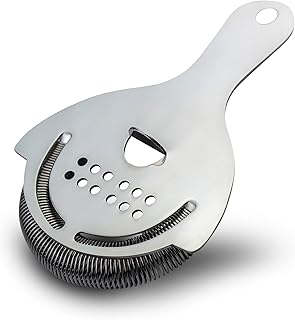 The Art of Craft Hawthorne Strainer: Stainless Steel Cocktail Strainer for Home Bar and Professional Bartenders 5.75" x 3.87" x 1.25”