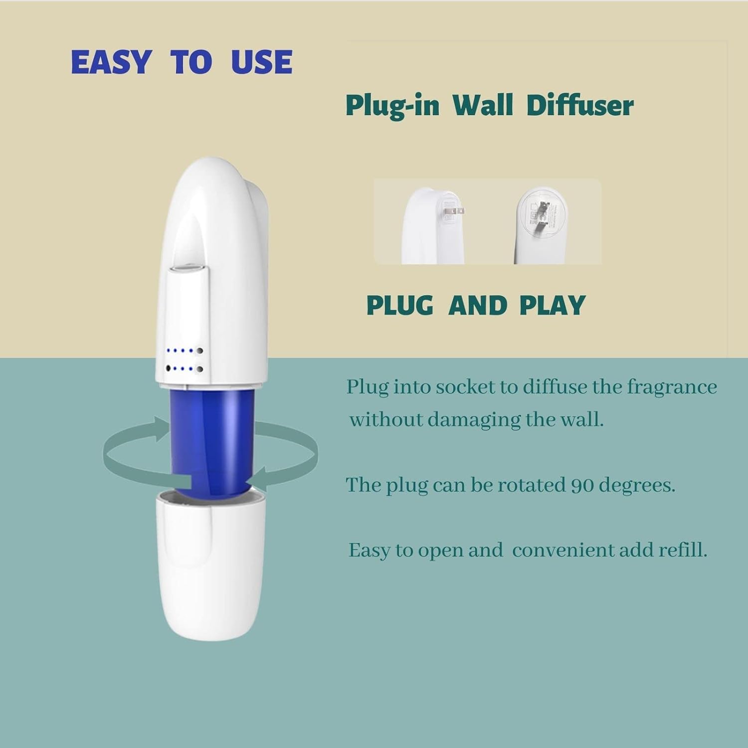 Smart Waterless Aromatherapy Essential Oil Diffuser, Scent Air Machine with Cold-Air Diffusion Tech. Portable Scent Diffuser Plug-in Wall-up to 1000 Sq.Ft Coverage for Large Room, Home,Office - Image 6