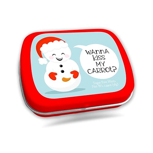 Miniatura 4 de Kiss My Carrot Snowman Candy Mints - Regalos de elefante blanco para adultos, regalos de Navidad para mujeres, regalos traviesos para él y ella,