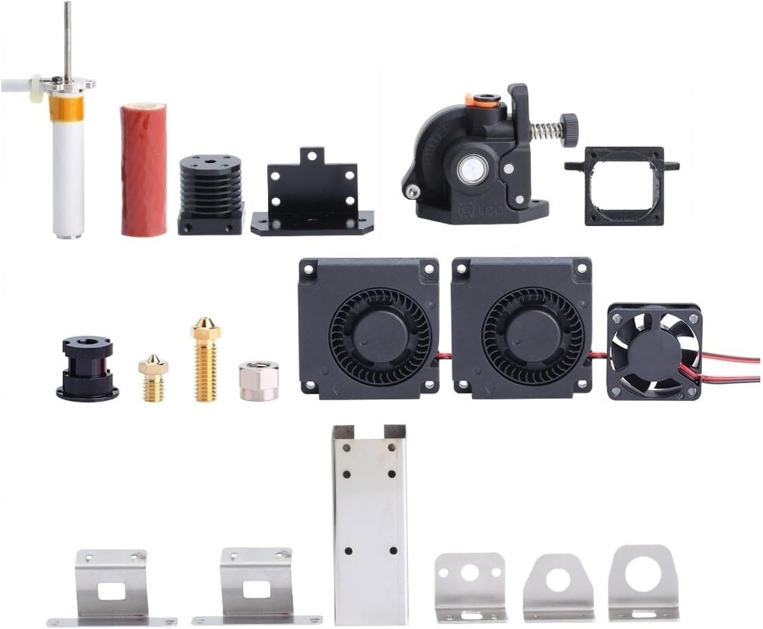 STD6 Ceramic Heating Core Maximum Continuous Flow, up to 95mm³/s Direct Drive Extruder STD6 Hotend 3D Printer CHC (Color : STD6 Orbiter v2.0)