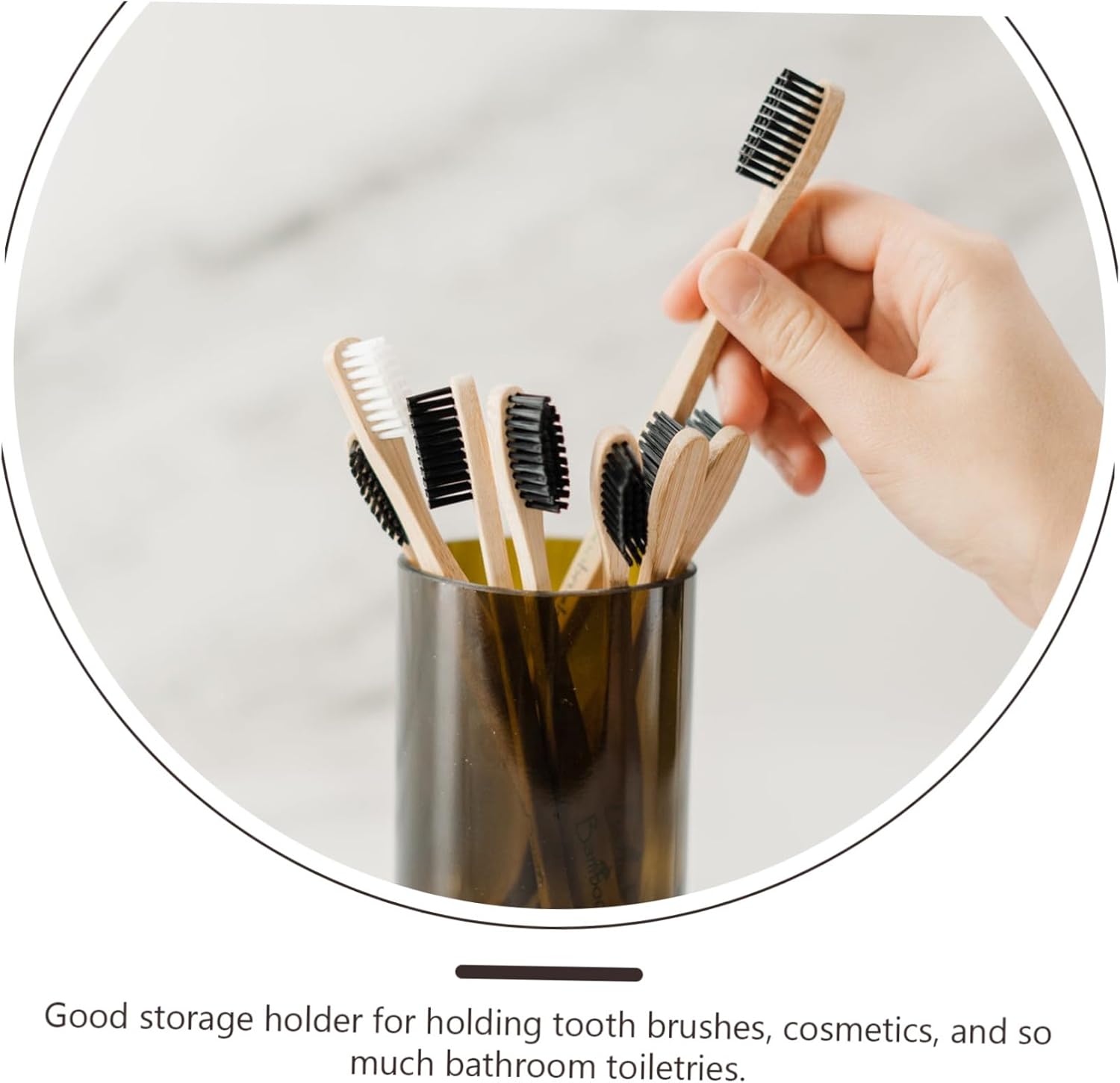 Toothbrush Holder with Cup and Storage Box Wall-Mounted Bathroom Rack with Adhesive Tape Space-Saving Multi-Function Organizer for Adults Automatic Toothpaste Squeezer White