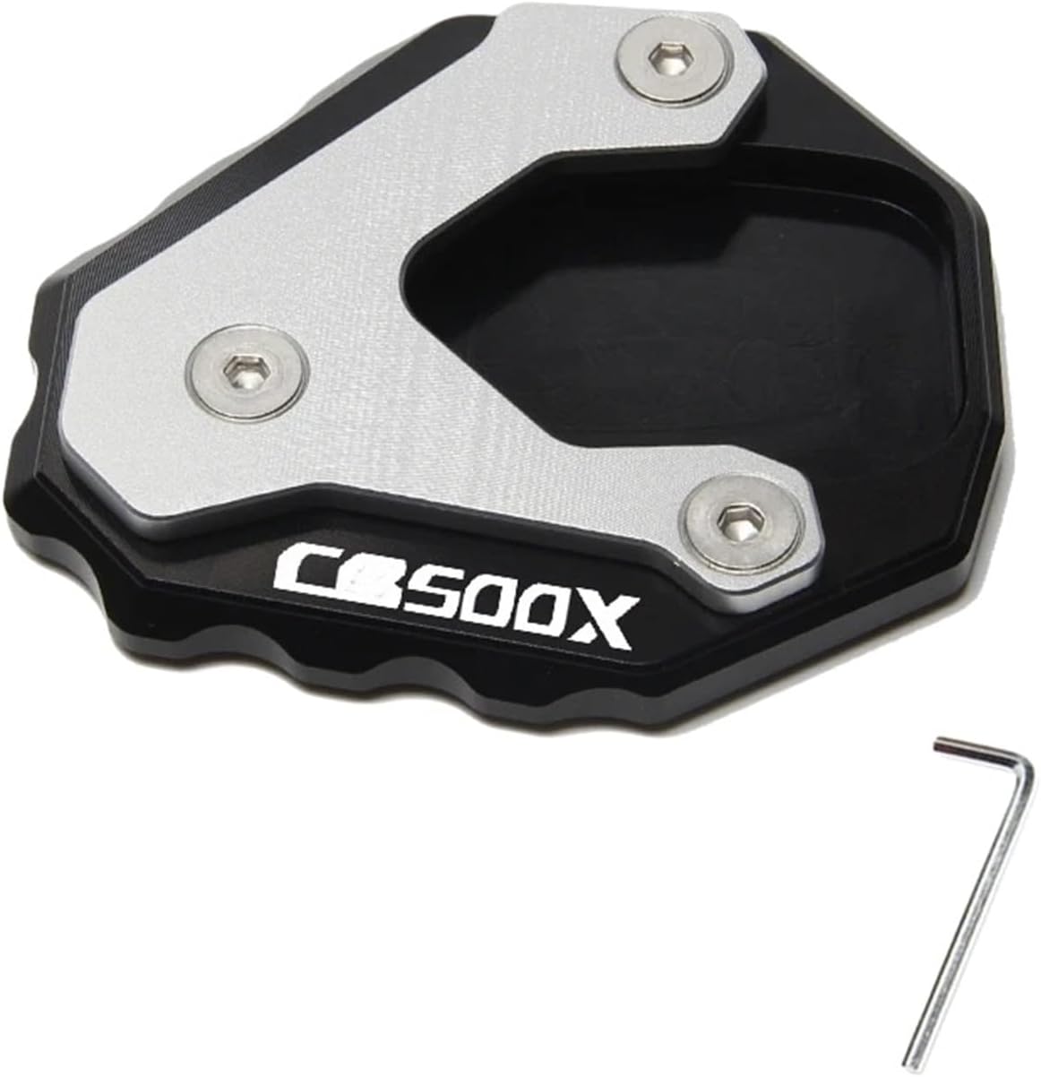 Motorcycle Kickstand Enlarge Plate For HO&ND&A CB500X Motorcycle Kickstand Enlarge Pad Aluminum Side Stand Extension Plate Motorbike Scooter Parts