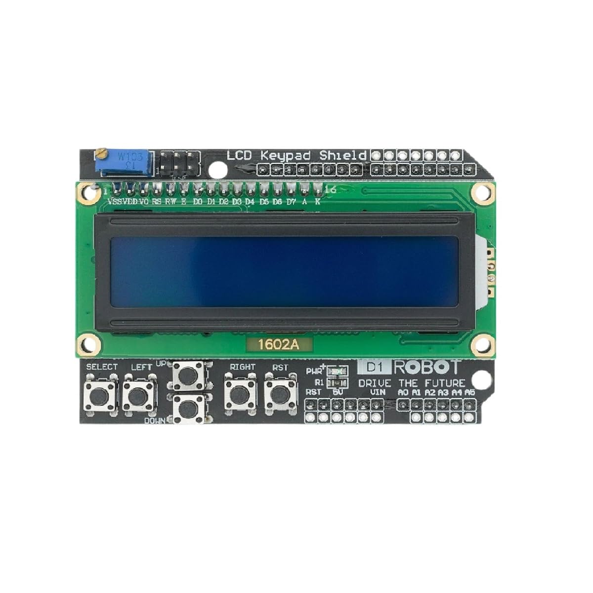 1PCS LCD Keypad Shield LCD1602 LCD 1602 Module Display for Arduieno ATMEGA168 ATMEGA328 ATMEGA2560 ATMEGA1280 UNO Blue Screen New for Arrival 2025 High for Quality