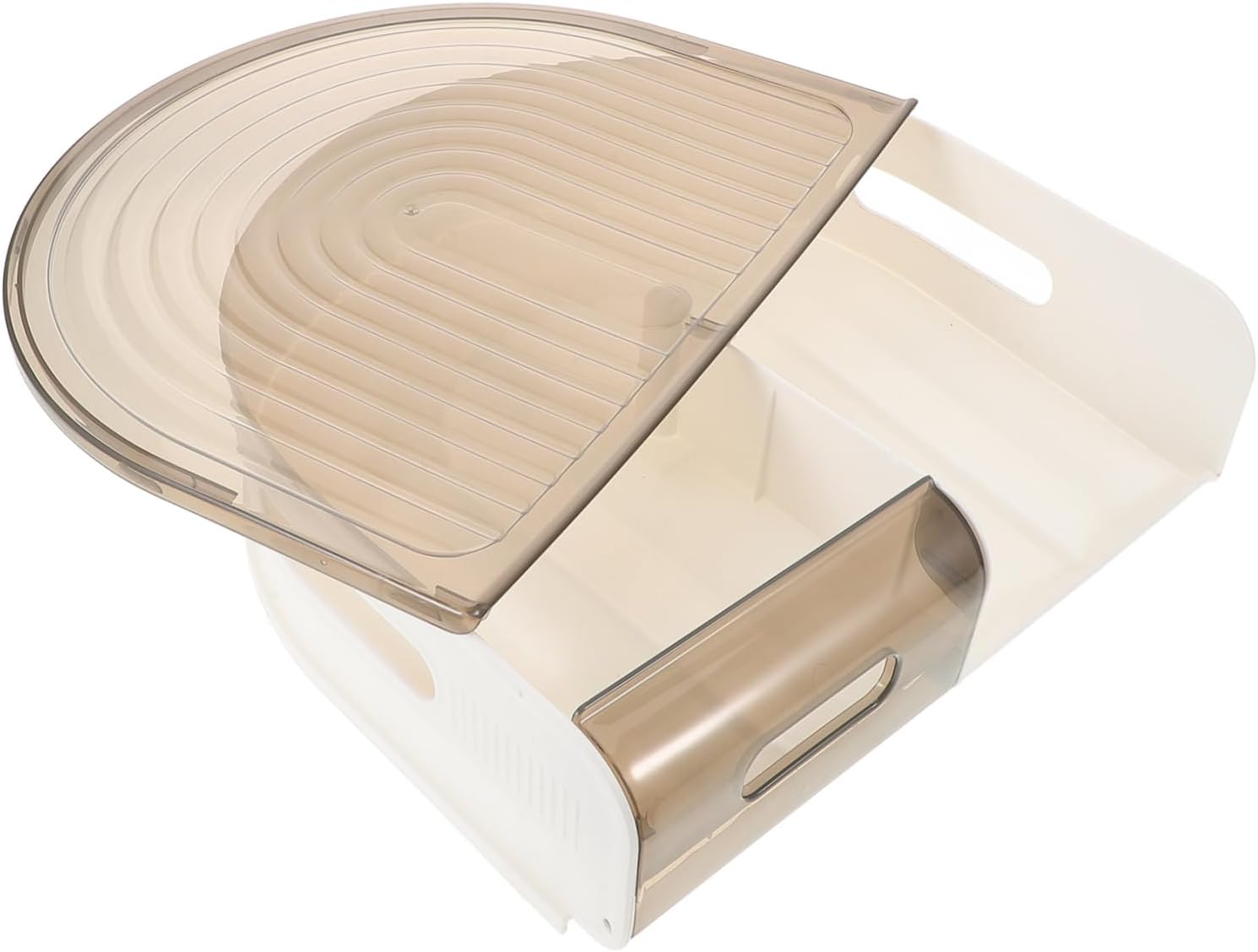 Refrigerator Holder Design Automatic Rolling Organizer for Fridge Space-saving Kitchen Storage for Home and Restaurant Use