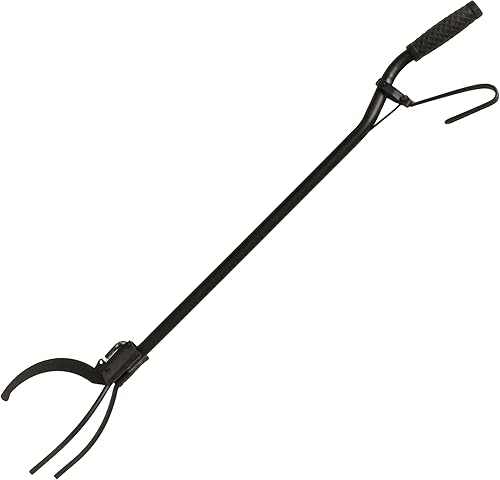 Miniatura 7 de Redneck Convent Pinzas de póquer para troncos de alta resistencia con mango de resorte y 3 puntas, 36 pulgadas, coloca madera en la chimenea de la