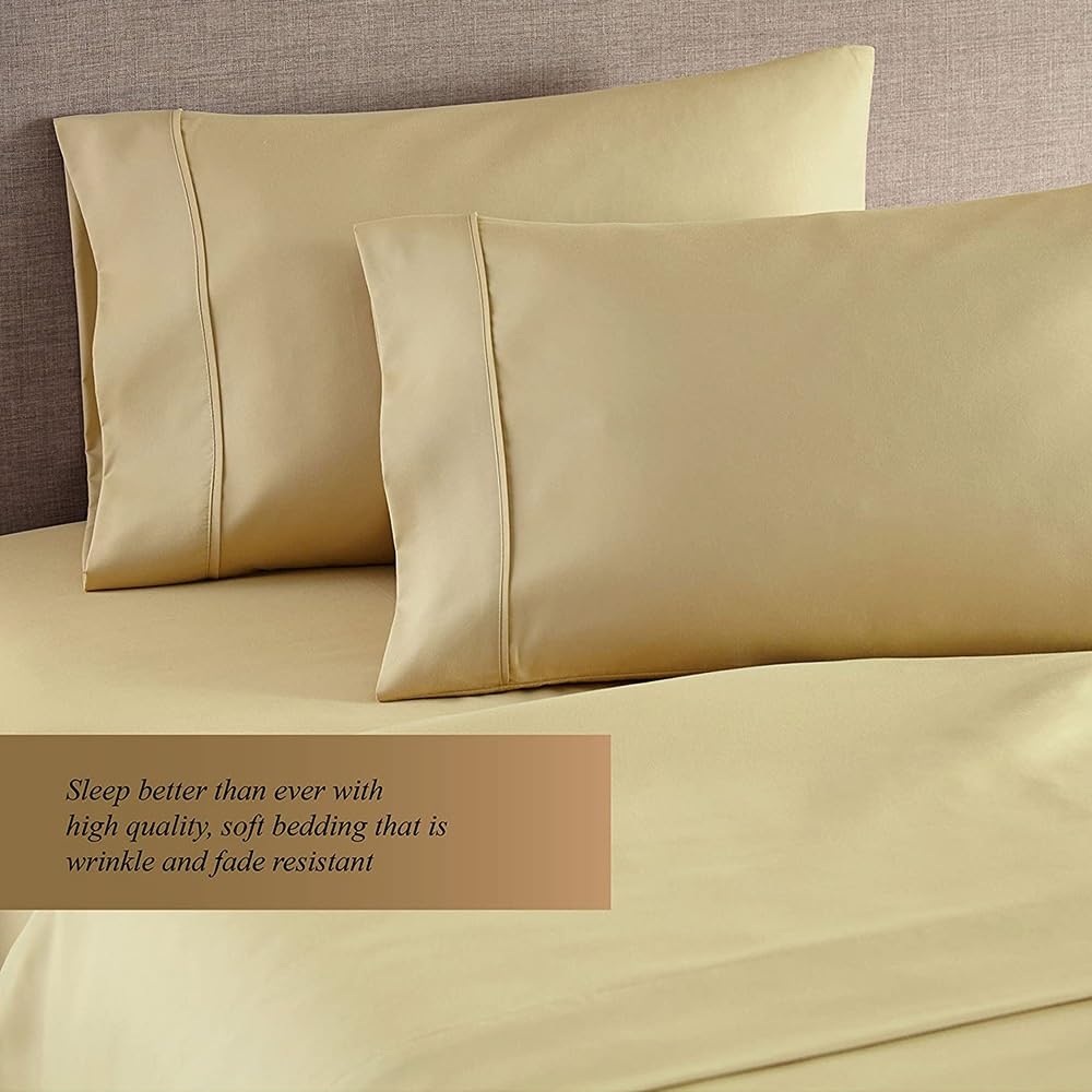 Federe Cuscino Letto Set di 2 federe for Cuscini for Dormire a Letto, Dimensioni Standard/Queen/King Size, 20x30'', 20x26'' Federa Seta(Light Blue 2pcs,20x36inch (51x91cm))
