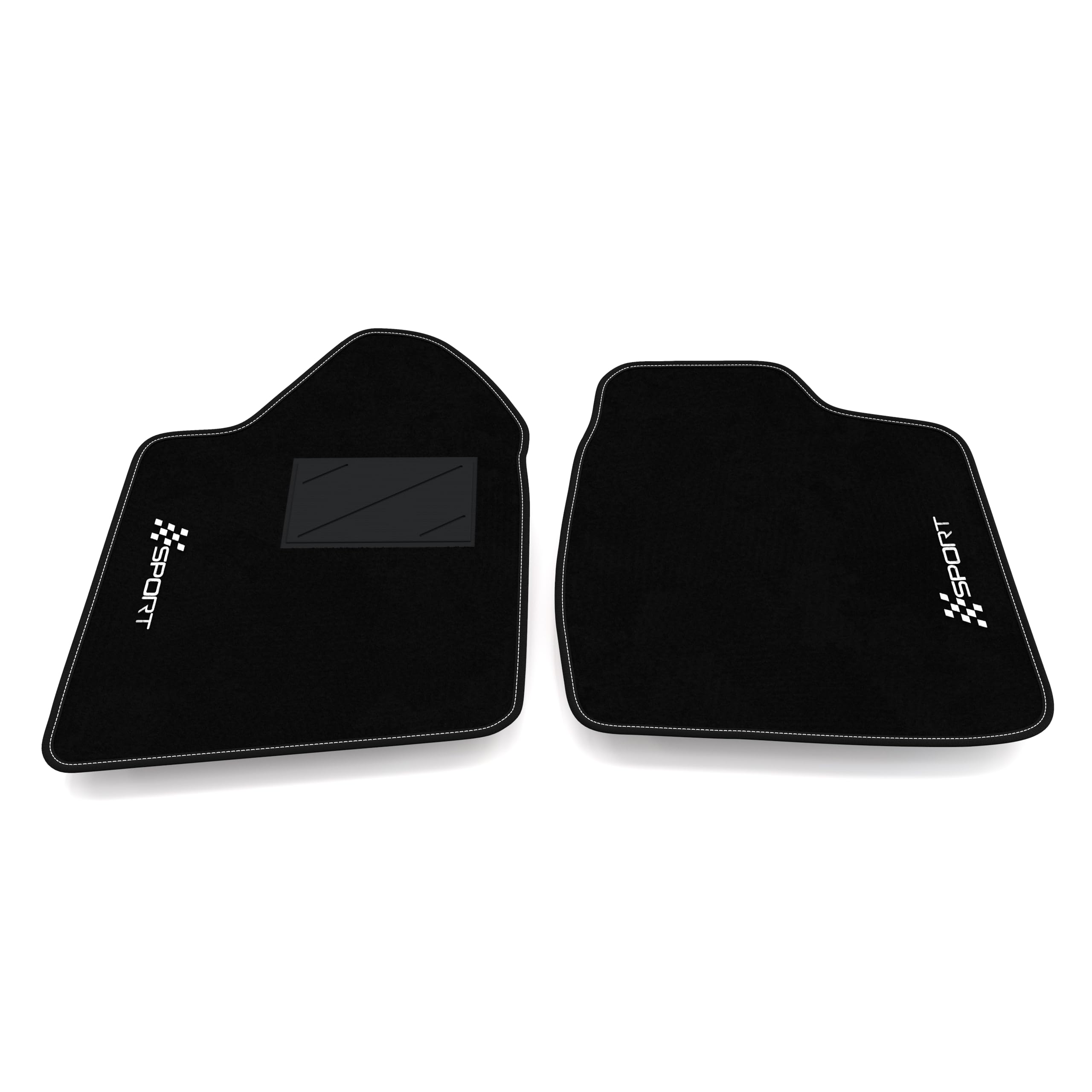 Kit Tappetini Auto compatibili con Aixam City S dal 2006 | Set Tappeti in Moquette, ricamo Sport, Tappeto auto su misura