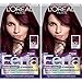 L'Oréal Paris Feria Multi-Faceted Shimmering Permanent Hair Color, V38 Violet Noir (2 Count) Hair Dye
