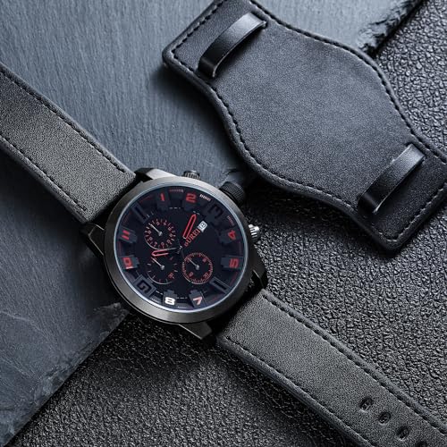 Montre à quartz avec calendrier BUREI, la précision étanche - 5