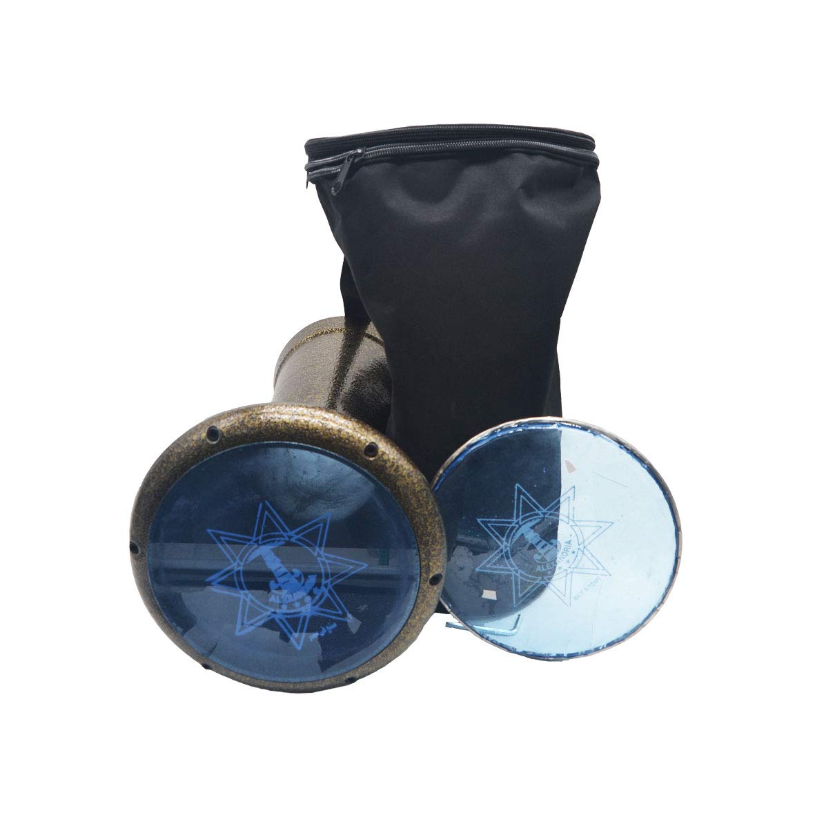 Darbuka derbaki egiziano professionale a percussione, alluminio metallizzato color oro ossidato