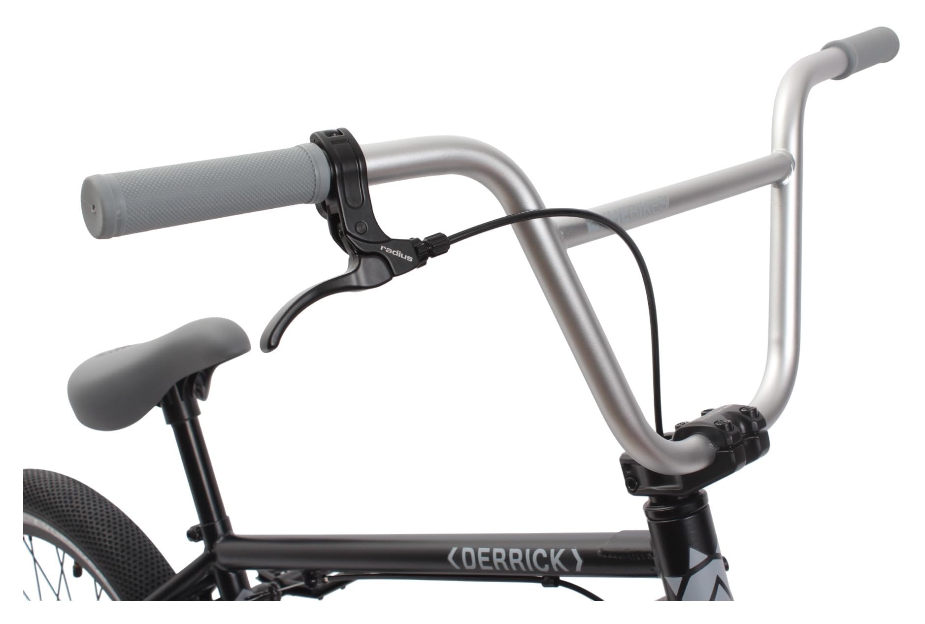 KHEbikes KHE Derrick Vélo BMX 20", léger, 11,1 kg, BMX Freestyle pour débutants et confirmés, tube supérieur de 20,6", 2025, noir mat