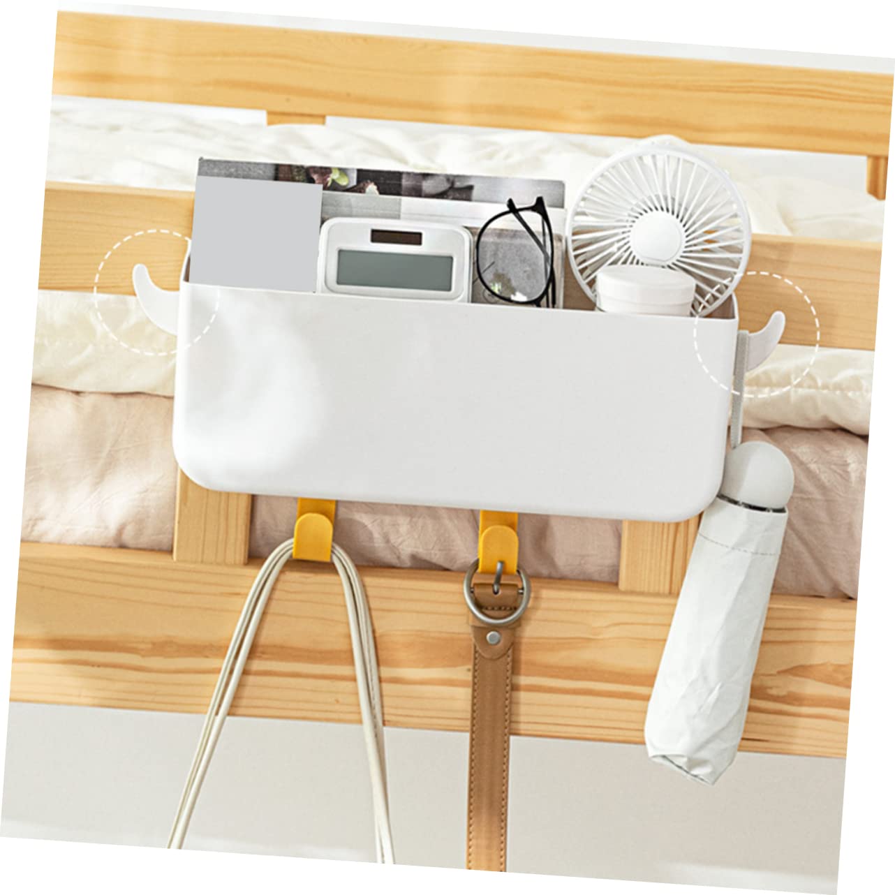 BESTYASH 2-tlg. Hängekorb Für Bett - Nachttisch Organizer