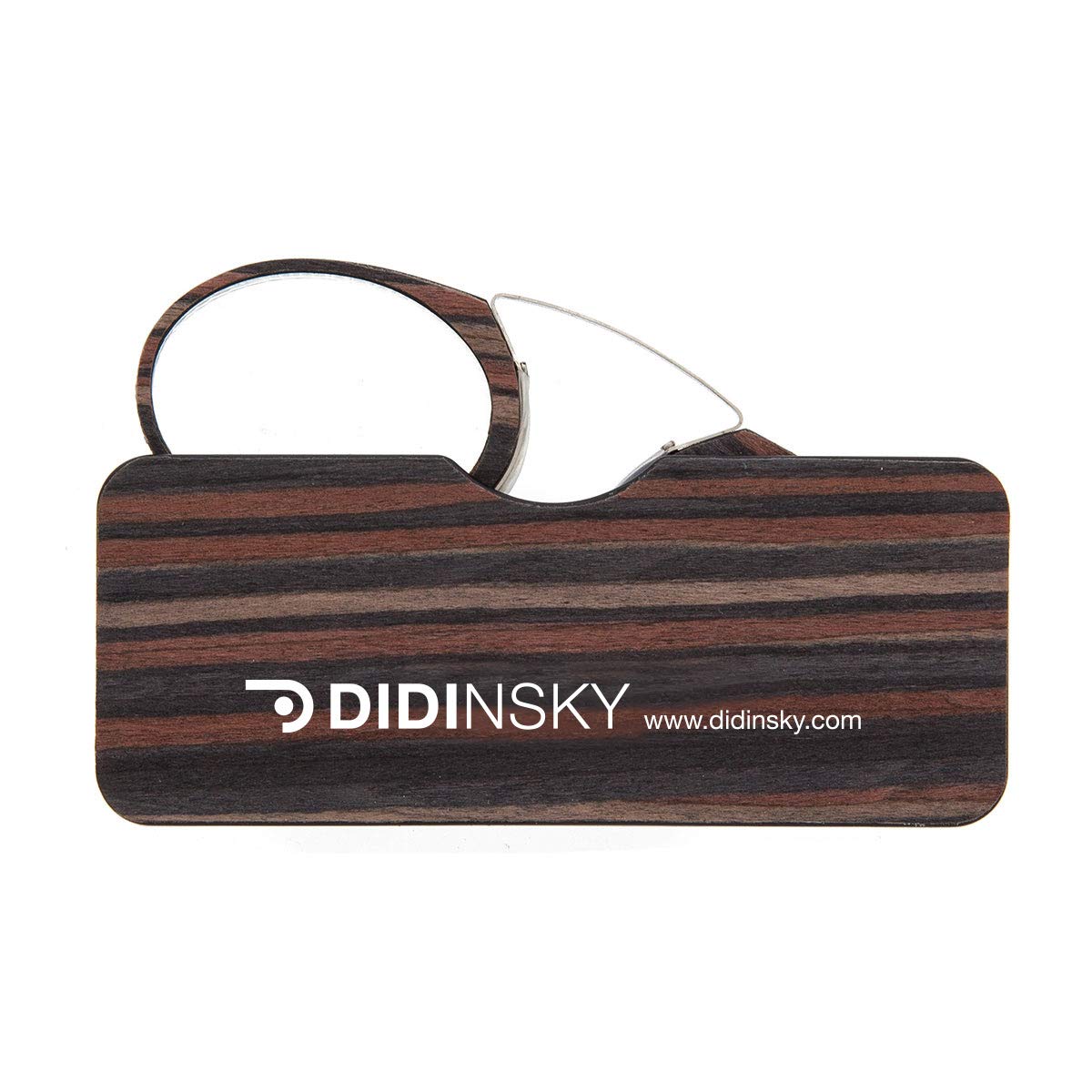 DIDINSKY Gafas de lectura sin patillas graduadas para hombre y mujer transparentes. Gafas de presbicia para hombre y mujer retro o vintage para vista cansada. 3 acabados y 5 graduaciones – ORSAY WOOD