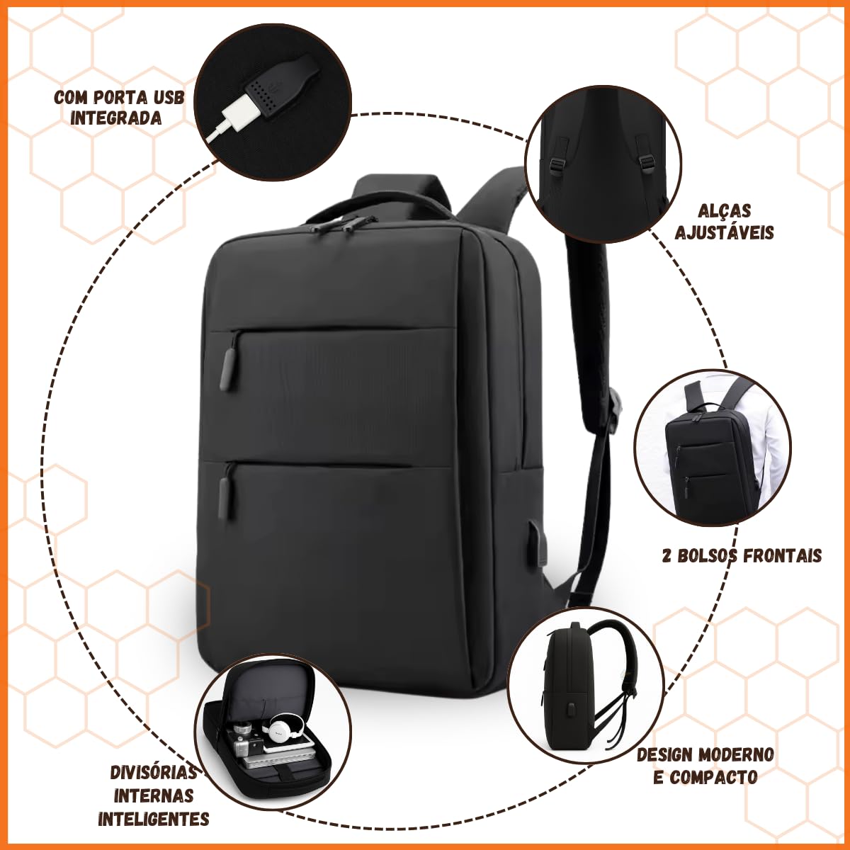 Mochila Executiva Masculina Feminina Notebook Impermeável USB Slim Trabalho Faculdade Viagem em promoção! Veja a oferta e mais achadinhos de Mochilas & Pastas Masculinas 3 Hoje é o melhor dia para comprar Mochila Executiva Masculina Feminina Notebook Impermeável USB Slim Trabalho Faculdade Viagem com aquele preço maroto! Promoção! Aproveite a oferta! 3
