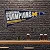Rico Industries NCAA Michigan Wolverines 2026 Men's Basketball National Champions 12" x 30" Felt Wall Décor Pennant - Great for Home/Bed Room/Man Cave Décor #1