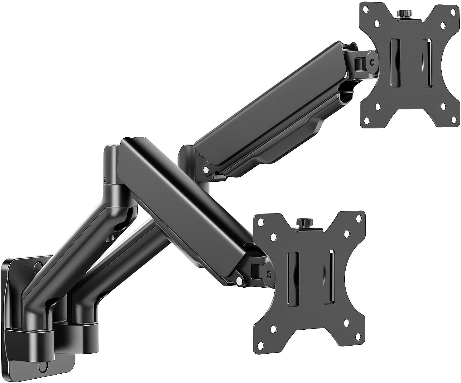 Heavy Duty Monitor Arm Dual Monitor Wall Mount - Vertical Stack For 17 ...