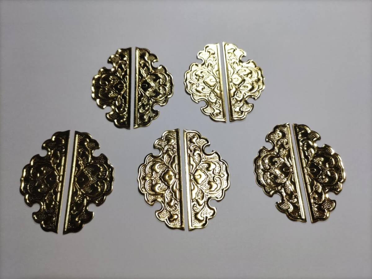 Amazon.co.jp: 50mmx 10枚 唐草真鍮金具 神棚祭り 仏具 神輿 山車