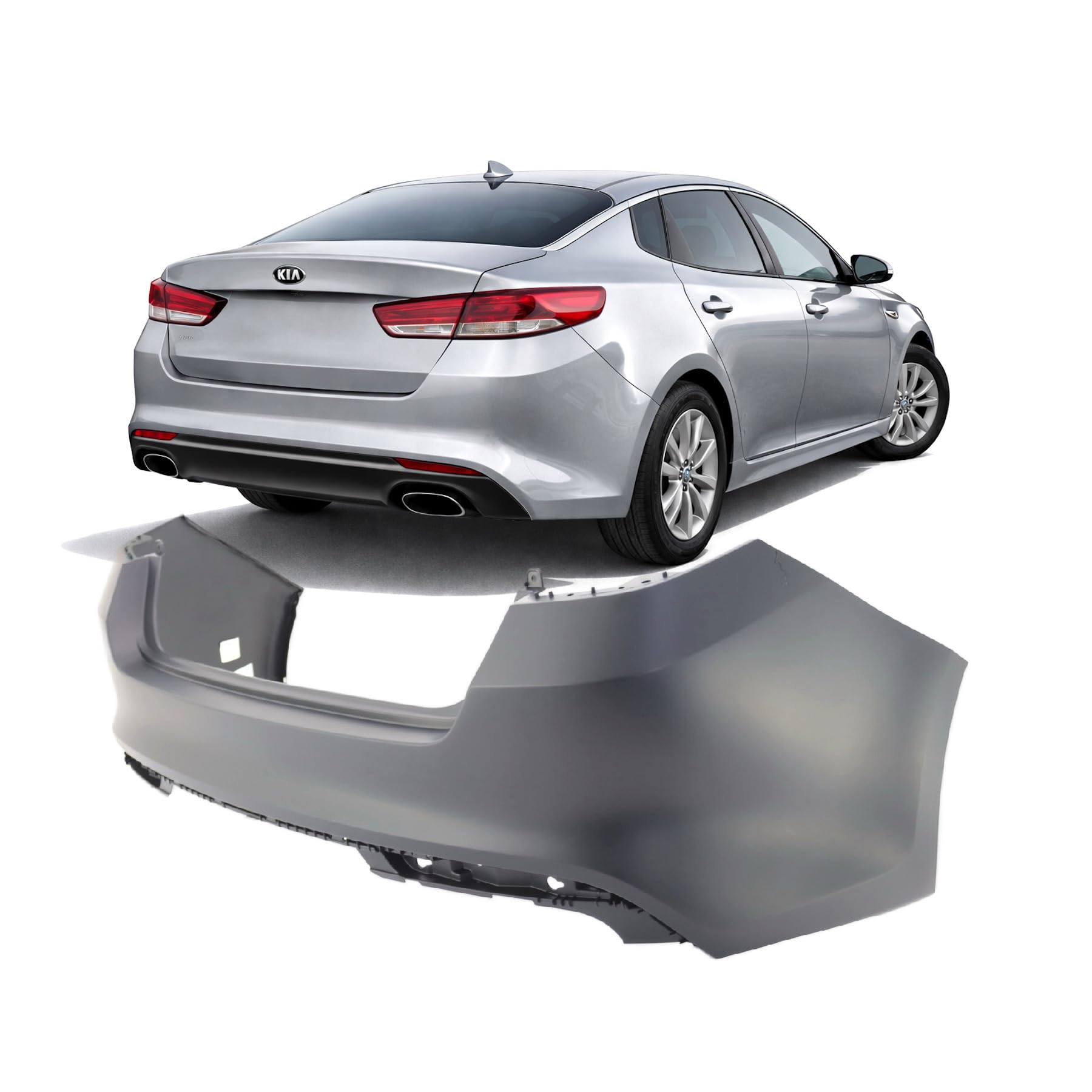 FitParts Compatible with Kia Optima 2016–2018 Rear Bumper Cover