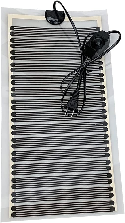 Reptile Heating Mat with Temperature Adjustment,110V 5W Heat Mat for Reptiles,Snakes,Frog,Lizard,Turtle,Plant, Non-Adhesive Under Tank Terrarium Reptile Heating Pad (2 pack, 35W(9.84x21.65 inch))