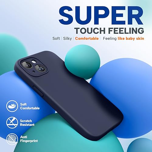 Miniatura 147 de Miracase - Funda diseñada para iPhone 11 con protector de pantalla, funda de goma de silicona líquida, protección total contra caídas y a prueba