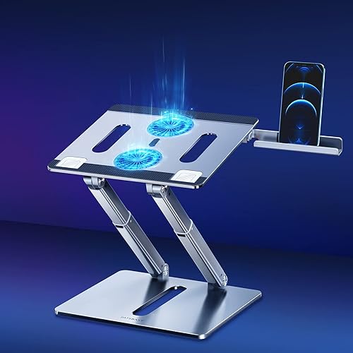 bifine Soporte de brazo para computadora portátil para escritorio, soporte para libros para lectura con rotación de 360, altura y ángulos fáciles de