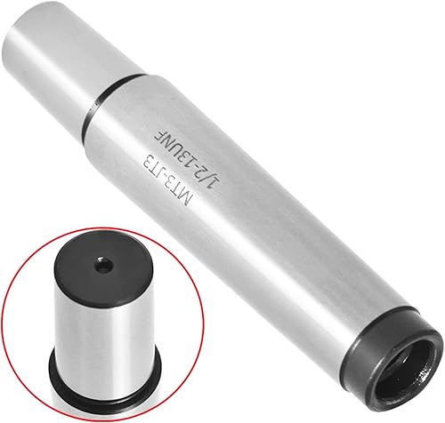 Miniatura 5 de kimllier Morse Taper MT3 Adaptador 3MT Shank to 3JT Tang Roscado Portabrocas Arbor Precisión Tierra Roscado Chuck Arbor Ajuste para Taladro Fresado