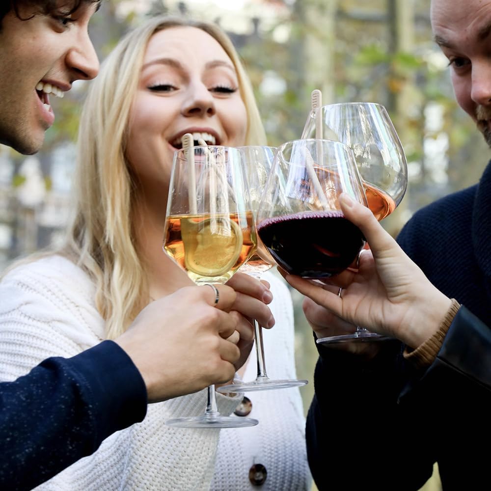 Ullo Uno Wine Purifying Wands.The Only Plant-Based Recyclable Wine Wand that Removes Sulfites and Histamines and Nothing Else. (25 Wands)