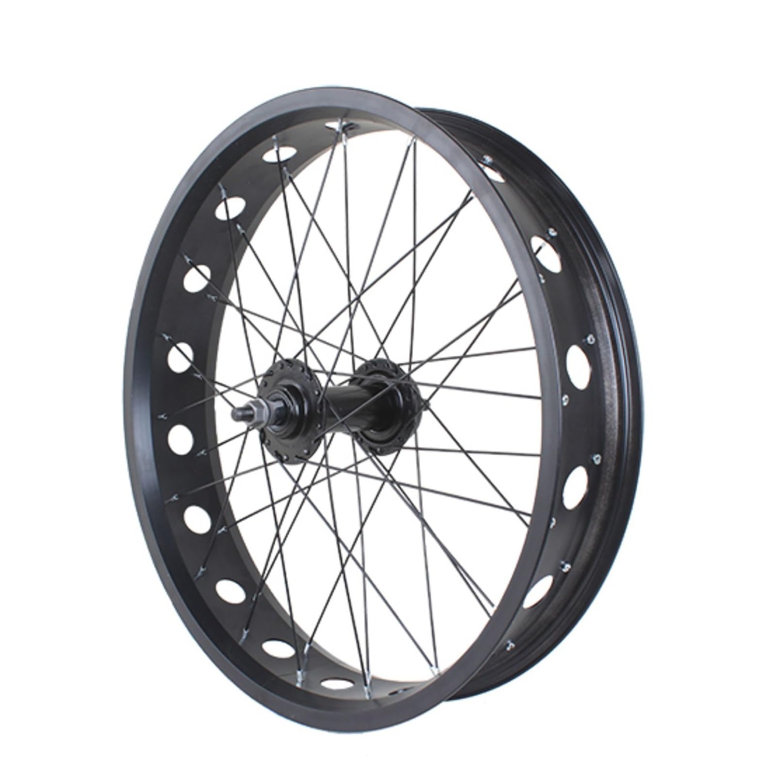20" 24“ 26 Zoll E-Bikes Vorderrad 4,0" Fat Tire 6 Schrauben Scheibenbremsnabe, Bolt-On, Aluminiumlegierung Fahrradfelge Für Schnee/Strand-Fahrrad 36-Loch A/V
