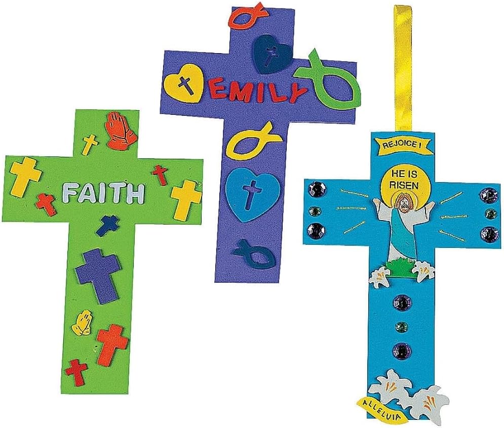 Jumbo Foam Crosses - Crafts for Kids and Fun Home Activities
